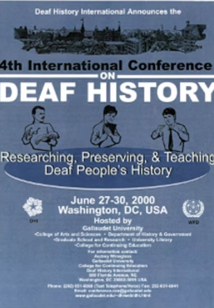 A blue book cover about the 4th conference in DC.