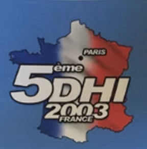 Logo for the 5th conference with a map of France.